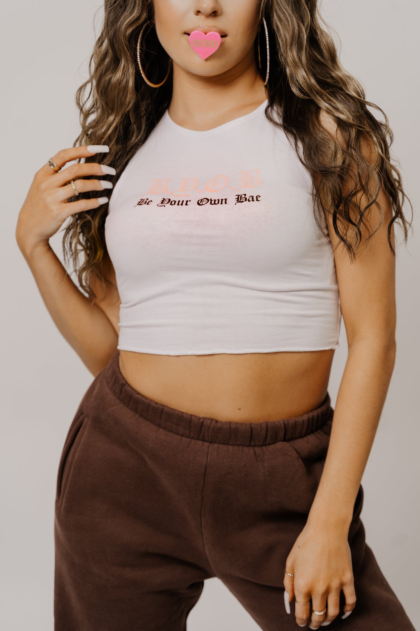 BYOB (Be Your Own Bae) Cropped Tank